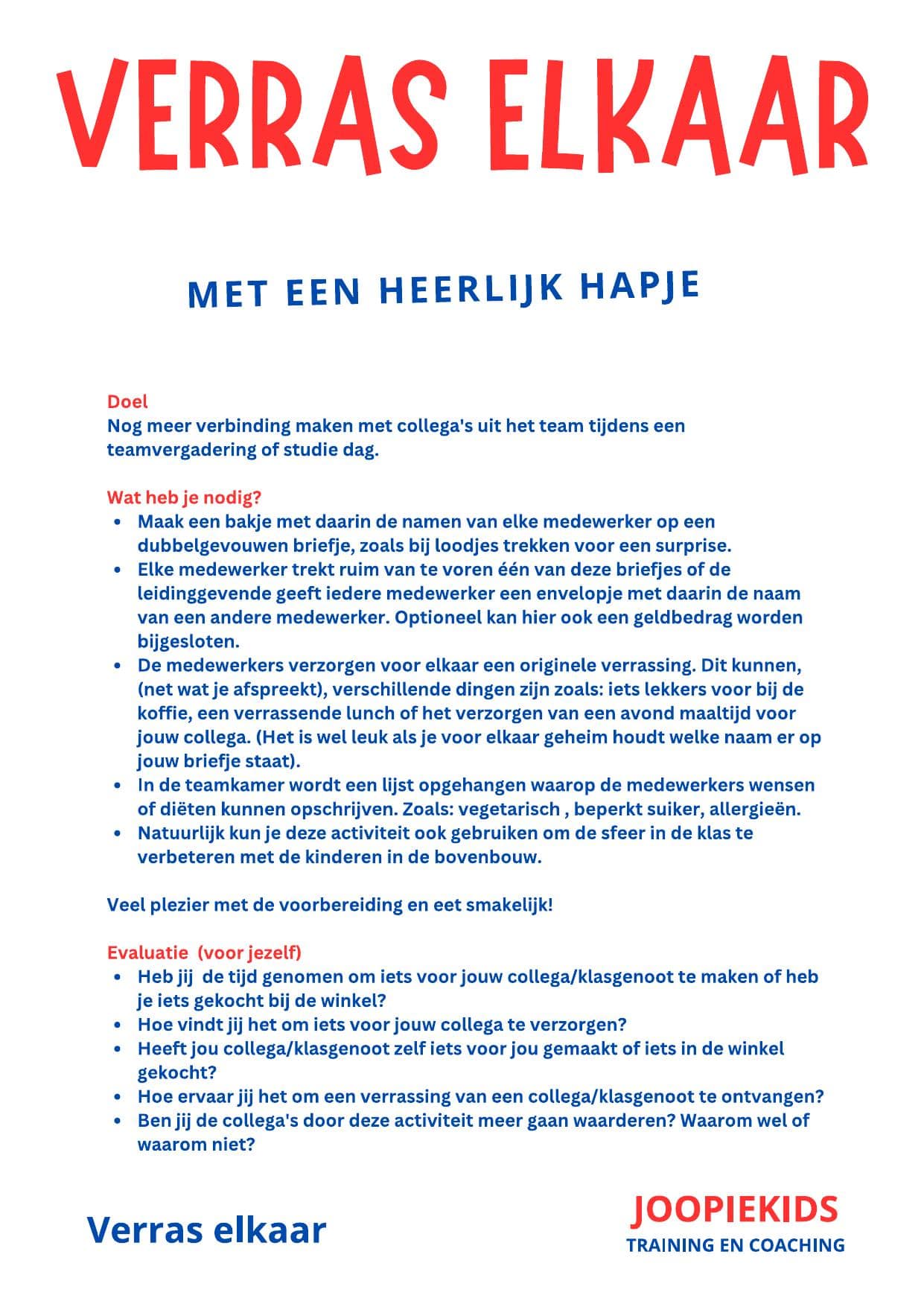 4.3 ACTIVITEIT – Verras elkaar-min
